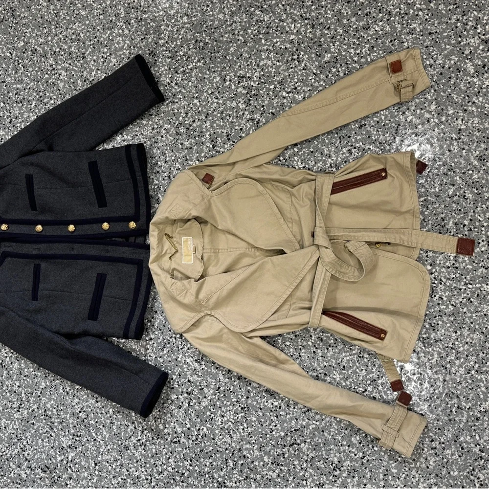 Michael Kors short trench coat